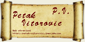 Petak Vitorović vizit kartica